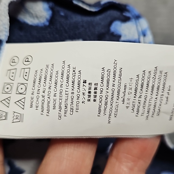 MICHEAL KORS COLD SHOULDER BLOUSE IN NAVY & WHITE SIZE PXL - Picture 8 of 8